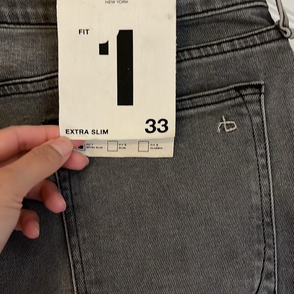 NWT Rag & Bone men’s jeans Fit 1 - Greyson size 33 - Picture 3 of 15
